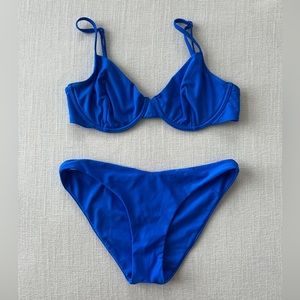 Significant other bikini, blue set size small